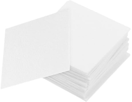VALICLUD Feuilles Déshumidifiantes Alimentaires 3x3 Cm en Fibres Végétales, 100 Pièces Transparentes, pour Boîtes à Biscuits, Tubes à Chips et Conserves, Absorbeurs D'humidité