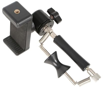 Adjustable Roll Slides Gliders Capo Guitar Phone Holder for Mobile Phones, Action Cameras Bass Attachment Tones Guitar Tuner Clamps