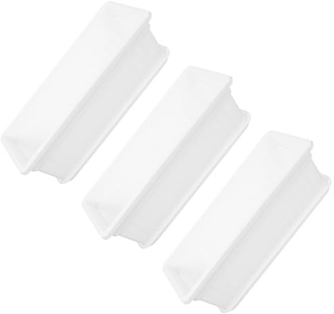 GATHINESS 3 Sets White Plastic Vegetable Planter Pots for Indoor Plants with Tray, Sturdy Square Garden Containers Root Growth, for Office Decoration and Balconies