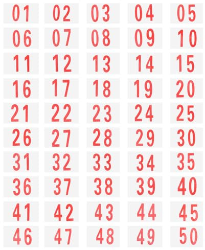 NAMOARLY 1satz Sports Race Bibs mit Clips Langlebige Startnummern für Laufwettbewerbe Nummern Inklusive Befestigungsnadeln für Sportveranstaltungen und Rennsport
