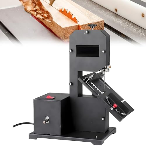 Eiwitany Sega a Nastro per Legno da 800 W, Macchina da Taglio elettrica a 1750 Giri/min, esegue Tagli Dritti e curvi, Adatta per Piccole officine.