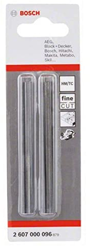 Bosch Accessories Bosch Professional Hobelmesser für Handhobel (2 Stück), Schwarz, 82 x 5.5 mm