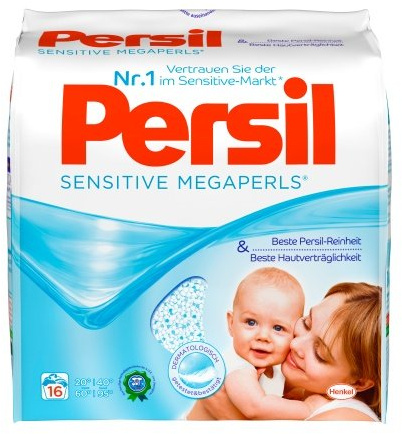 Persil Sensitive-Megaperls, Waschmittel, 80 WL, 5er Pack (5 x 16 WL)