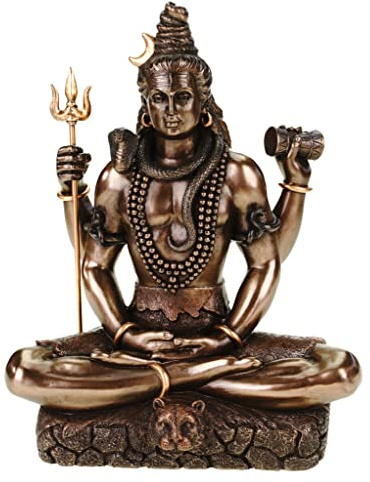 Indianer Shiva Gott mit Hinduismus Dreizack Indien Figur
