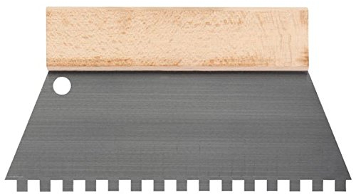 TOOLLAND Spatule à dents HE928250, 8 mm x 8 mm, 250 mm de largeur 174627