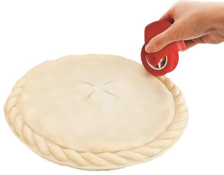 Pastry Wheel Decorator and Cutter Beautiful Pie Crust Pizza Pastry lattice Decoration Tools Plastic Pie Decoration Cutter Lattice Cutting Tool for Beautiful Pie Crust or Ravioli Pasta