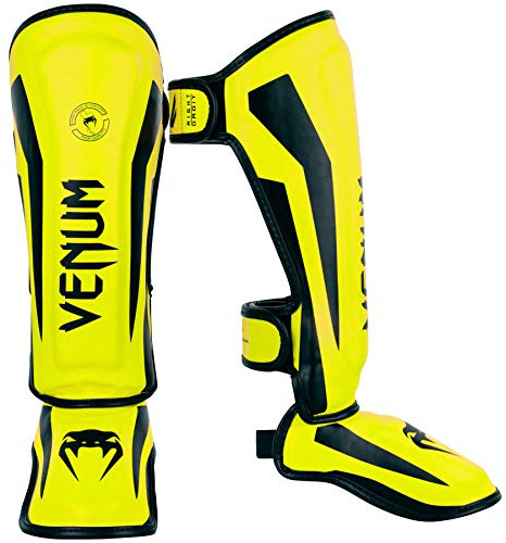 Venum Protège-Tibias Elite Enfants - Jaune Fluo - L