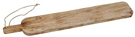 Servierbrett, Schneidebrett aus Mangoholz Braun (B/H/T) 76x12x2cm