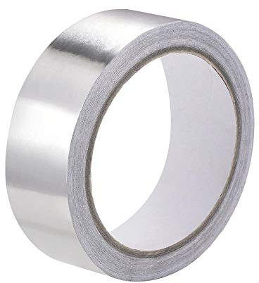 uxcell 25mmx 20m Aluminum Foil Tape High Temperature Tape for HVAC, Sealing, Patching Hot and Cold Air Ducts Single Sided Adhesive Tape