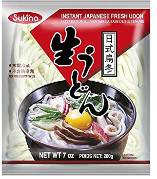 Fideos Udon precocidos estilo japonés 200 g Pack 4 unidades textura gruesa y elástica listos en minutos para sopas y salteados