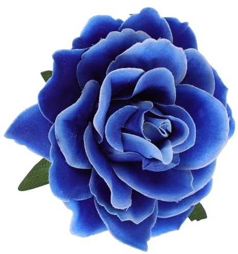 OSALADI Clip De Pelo Flor Rosa Simulada 2 En 1 Pinzas De Flor Y Broche Para Mujer Accesorios De Peinado Fiesta Boda Reuniones Especiales 4.33X4.33X1.96In