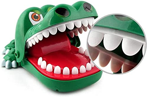 Sipobuy Coccodrillo Giocattolo Classico Bocca Dentista morso Dito Famiglia Gioco Bambini Gioco di abilità abilità di Gioco, Grandi Dimensioni, 8,3x5,7x4,3 Pollici