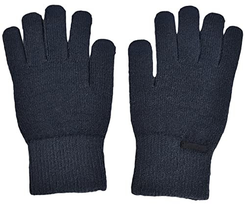 Warme Winterhandschuhe aus Wolle für Herren, Motorrad, Fünf-Finger-Handschuhe, verdickt, Outdoor, Reiten, kältebeständig, Fingerhandschuhe (Farbe: A)