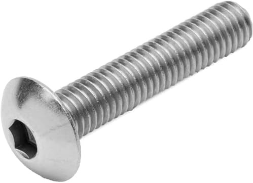 auf-mass24 Zaunbauschraube M8x40mm für Zaunpfosten Zaunschraube Linsenkopf 5,5 (25)