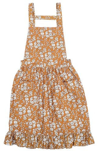 Garneck Blumen Gemusterte Schürze Für Damen Mit Verstellbarem Gürtel Für Küche Grill Camping Kochzubehör Waschbare Partyschürze
