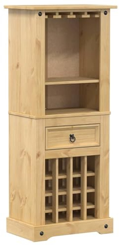vidaXL Weinregal Corona 56x35x134,5 cm Massivholz Kiefer
