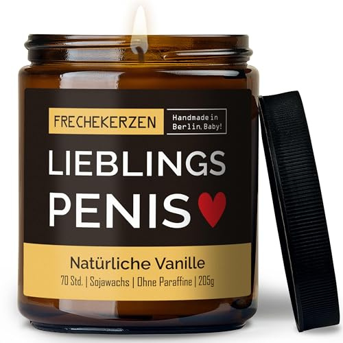 Lustige Duftkerze mit Spruch zum Jahrestag für Ihn | Handgemacht aus Sojawachs | In Geschenkbox | Nachhaltiges Valentinsgeschenk | Geburtstag Ehe Mann Freund Verlobten Partner |Vanille