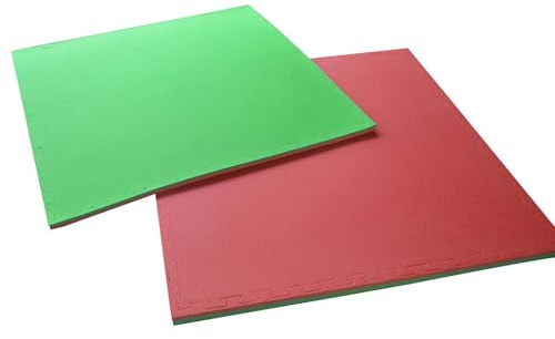 Pavimentazione Ad Incastro Antiscivolo [100 * 100cm Spessore 2/3/4cm] Pavimento Antitrauma per Sala Pesi, Home Gym, Attività Ludiche | Lavabile, Antibatterico