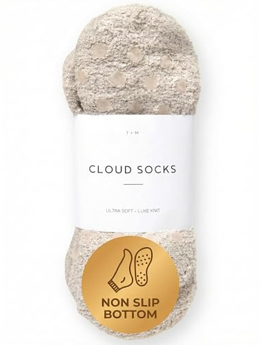 Unboxme Gifts Warm & Cozy Ultra-Luxe Non Slip Cloud Sock for Women & Men - Super Soft Luxurious Fabric Sleep Socks, Easter Gift