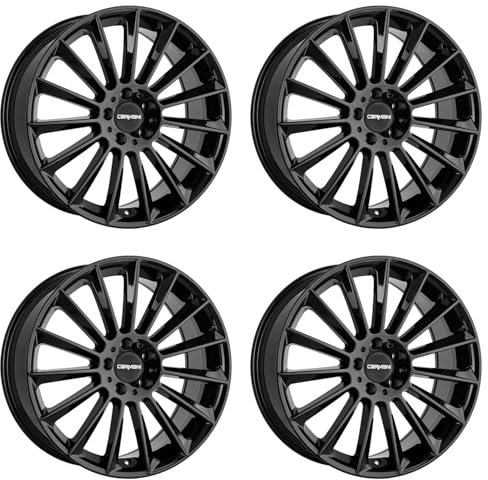 4x Carmani Felgen Alufelgen 17 Fritz 8,5x20 ET23 5x112 black kompatibel mit VW Arteon Passat Scirocco Tiguan Touareg