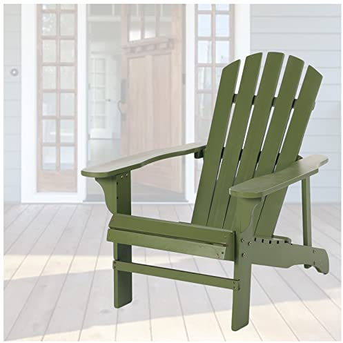 Adirondack Chaise longue en bois pour extérieur, terrasse, cour, jardin, piscine, plage, terrasse et balcon, mobilier d'appoint intérieur/extérieur avec motif pergola