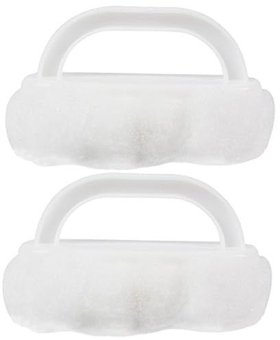 IWOWHERO Praktisches Badebürsten-set 2-teilig Badezimmer-reinigungsbürste Toilettenboden Weiß