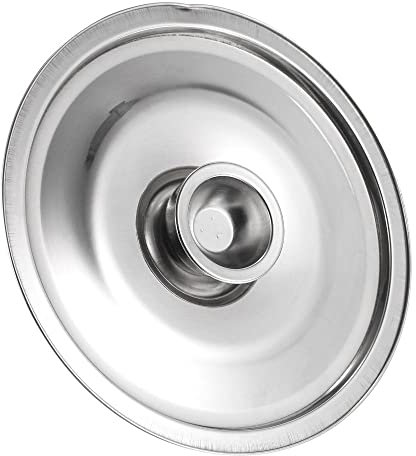 Coperchio universale in acciaio inox, coperchio per mini padelle, condimenti, per mini padelle e tazze (14 cm)