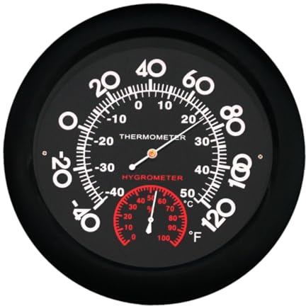 perfk Thermomètre hygromètre hygromètre professionnel pour chambre de bébé, cuisine, entrepôts intérieurs, Type A