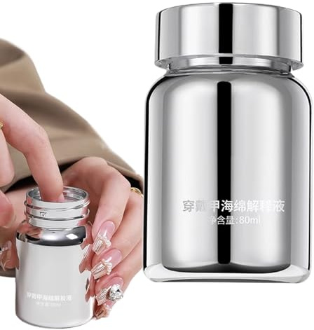 Press On Nagellackentferner | 80 Milliliter Nagelkleber Entferner Für Künstliche Fingernägel - Hautfreundliche Flüssigkeit Zum Lösen Künstlicher Fingernägel Für Unterwegs Schule