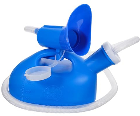 HOUDERCO Portable Female Urinal Travel Camping Toilet Pee Bottle Urine Holder for Elderly Women Urinal Device Outdoor Urination