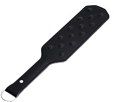 SM Leder Paddel mit Nieten Erotik Peitsche Flogger Cosplay Sexspielzeug