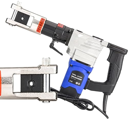 OZBME Crimpatrice idraulica Automatica Portatile per capicorda, utensile Elettrico per crimpatura, Macchina per terminali in Alluminio e Rame, LZ-240C (240c)