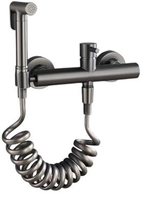 Kit de pulvérisateur de bidet avec mélangeur d'eau chaude et froide, robinet de douche en laiton pour toilettes, robinet mural pour une hygiène améliorée