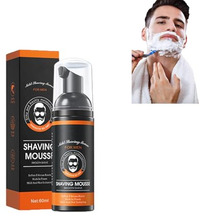 Shaving Foam Travel Size, Foaming Shaving Mousse, Shaving Foam for Men, Shaving Foam, Men's Shaving Cream Soothes the Skin and Moisturises (1 Piece)