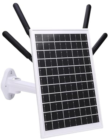 Zerodis Otros Suministros de Jardinería Router Modem 12W Panel Solar de 300 Mbps WiFi Extensor Ideal para Acampar Al Aire Libre y RV Use RV con Energía Solar 4G LTE 4G LTE Modem Router (Antenas