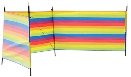 NihaoWXM Paravent de Plage Pare-Vent for Tente extérieure Bloque efficacement la Vue et protège Vie privée Stable résistant au Vent(S)