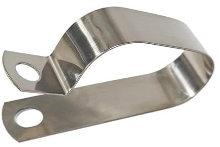 20 Stück Edelstahl-Doppel-P-Schlauchschellen, Kabelbefestigungsschellen, R-Rohrschellen, Kabelclips for 2 Kabel/2 Rohre(4mm(20pcs))