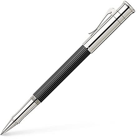 Graf von FABER-CASTELL 145511 - Tintenroller Classic, Ebenholz, mit schnell-trocknender Tinte