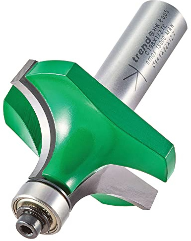 Trend Anlaufring-geführter Abrund- & Ovolo-Oberfräser, 12,7 mm, 16 mm | Fräst dekorative Abrund- und Ovolo-Kanten sauber mit Anlaufring, hartmetallbestückt, C198X1/2TC