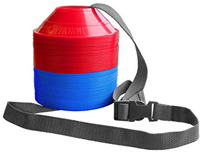 Kwik Goal Mini Disc Cone Kit (50-Pack), Blue/Red