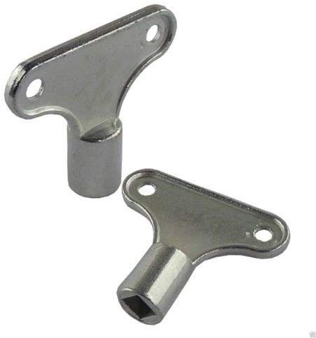 Draper 2 Radiator Plumbing Bleed Bleeding Key Keys Zinc Alloy for Screw Air Valve 08615