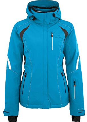 Bergson SNOWTASTIC | Damen Skijacke - Sportliche Damen Skijacke mit Supra-Tex 20.000 Membran, Normal-/Kurz-/Langgrößen, 100% wasserdicht (20.000 mm Wassersäule) & verschweißte Nähte, Winddicht & höch