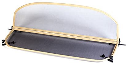 Windschott für BMW 3er E93 Cabriolet 2006-2013 - Klappbar - mit Schnellverschluss – Beige | Windabweiser | Windblocker | Wind Deflector - Tief-Tech