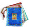 iShyan Drapeaux de Prière Tibétains en extérieur de Méditation Bouddhiste Drapeau Satiné Vent Cheval Lungta Drapeaux de Prière, 27,9 x 35,6 cm Multi Multicolore