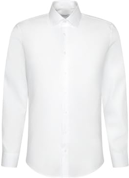 Chemise business Seidensticker pour homme - Coupe extra slim - Infroissable - Col Kent - Manches longues - 100 % coton