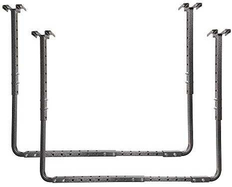 HyLoft 80844-10 34 in. x 26 in. Adjustable Garage Ceiling Mount Storage Rack Kit - Hammertone