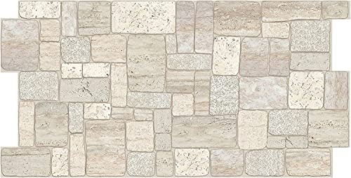 Grace Baltic 3D Wall Panels for Interior, PVC Wall Decoration, Limestone (12 Pieces / 5.88 m2)
