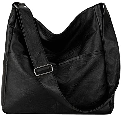 meiodtion Damen Umhängetasche Klein Mittelgroß Modische Umhängetasche Faltbare Hand Reisetasche Leichte Tasche Mit Großem Beuteltasche Schwarz Klein Tasche Damen