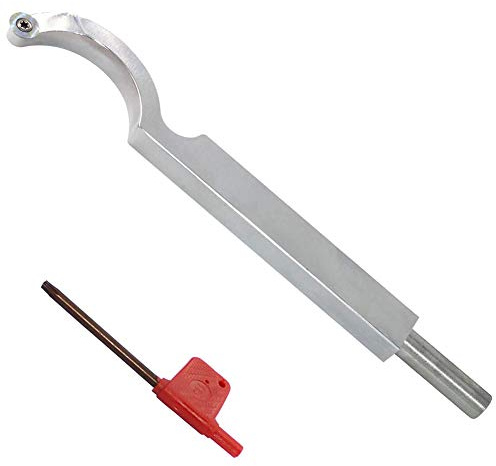 Outil de tournage du bois de 9,2 pouces, barre d'outils de ciseau de tour à pointe en carbure avec coupe-insert rond en carbure Ci3 de 12 mm pour amateur de bois, charpentier ou bricolage, poign