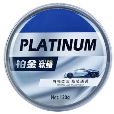 Cera lucida per carrozzeria auto, 120 g, cera protettiva esterna per auto, resistente a graffi, polvere, sporco, sporco e danni